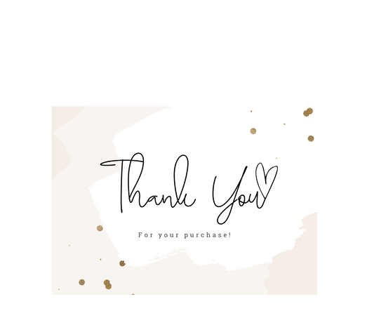 Thank You Cards Option 18 ( 10 Pieces )