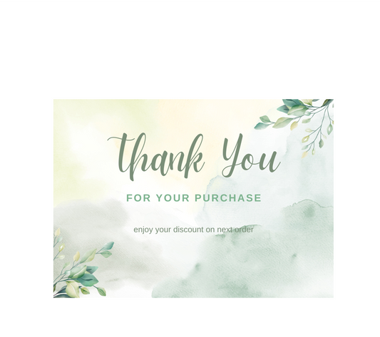 Thank You Cards Option 3 ( 10 Pieces )