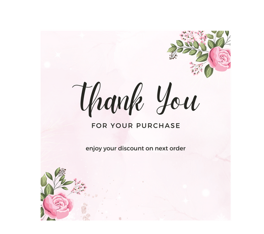 Thank You Cards Option 4 ( 10 Pieces )