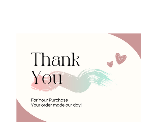 Thank You Cards Option 8 ( 10 Pieces )