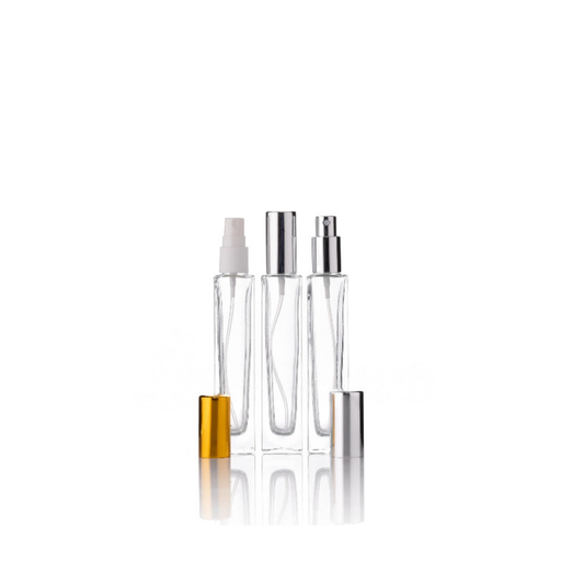 Rectangle Bottle Clear - 50ml (screw)